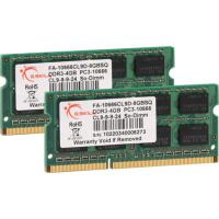 Модуль пам'яті для ноутбука SoDIMM DDR3 8GB (2x4GB) 1333 MHz G.Skill (FA-10666CL9D-8GBSQ)
