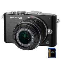 Цифровий фотоапарат Olympus PEN E-PL3 DZK 14-42 + 40-150 mm black/black (V20503CBE000/V205032BE000)