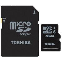 Карта пам'яті Toshiba 16Gb microSDHC class 4 (SD-C16GJ(BL5A)