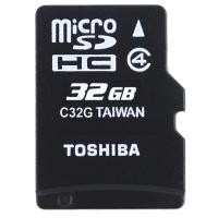 Карта пам'яті Toshiba 32Gb microSDHC class 4 (SD-C32GJ(BL5A)