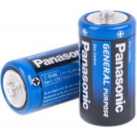 Батарейка Panasonic C (R14) GENERAL PURPOSE TRAY ZINK-CARBON * 2 (R14BER/2P)
