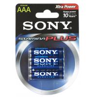 Батарейка Sony LR03 SONY Stamina Plus * 4 (AM4B4D)