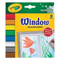 Набір для творчості Crayola 8 фломастеров для рисования на стекле (58-8165)