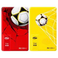 USB флеш накопичувач Team 16GB (2x8GB) T141 Football Cards Red & Yellow USB 2 (TT1418GZ13)