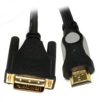 Кабель мультимедійний HDMI to DVI 24+1pin M, 1.8m Viewcon (VD 078-1,8м.)