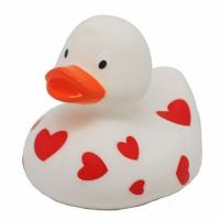 Іграшка для ванної LiLaLu Белая утка в красных сердечках (L1032)