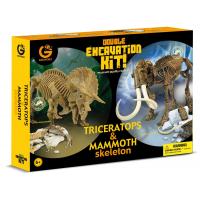 Ігровий набір Geoworld Юный палеонтолог: Трицератопс и Мамонт (CL167K)