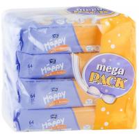 Дитячі вологі серветки Bella Baby Happy Milk & Honey Mega Pack 4 х 64 шт (5900516015022)