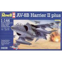 Збірна модель Revell Авианосный самолет AV-8B Harrier II plus 1:144 (4038)