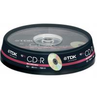 Диск CD TDK 700MB 52X Cakebox 10шт (t19539)