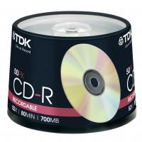 Диск CD TDK 700MB 52X Cakebox 50шт (t18770)