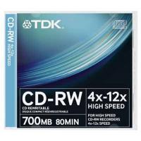Диск CD TDK 700MB 12x SlimJewelCase 10шт (t18792)