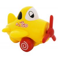 Розвиваюча іграшка BeBeLino Инерционный самолет Веселый полет желтый (57037-3)