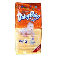 Підгузок BabyBaby Soft Premium Midi 3 (4-9 кг) 56 шт (8588004865556)