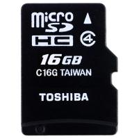 Карта пам'яті Toshiba 16GB microSDHC Class 4 (THN-M102K0160M2)