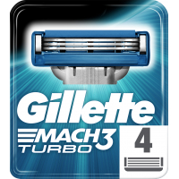 Змінні касети Gillette Mach 3 Turbo 4 шт (3014260331306)