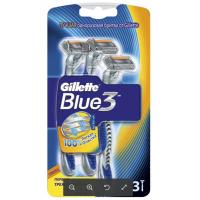 Бритва Gillette одноразовые Blue 3 3 шт (7702018020324)