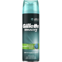 Гель для гоління Gillette Mach 3 Sensitive для чувствительной кожи 200 мл (7702018837816)