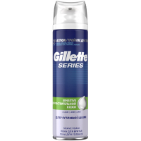 Піна для гоління Gillette Series Sensitive Skin Для чутливої шкіри 250 мл (3014260214678)