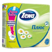 Туалетний папір Zewa Plus 2-слойная Ромашка Желтая 4 шт (4605331030304)