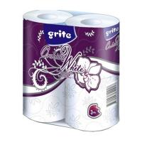 Туалетний папір Grite Orchidea White 3 слоя 170 отрывов 4 шт (4770023620917)
