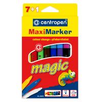 Фломастери Centropen 8649 Maxi Magic, 8шт (7 tones + 1 eraser) (8649/08)