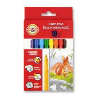 Фломастери Koh-i-Noor Fibre pens 1002, 10 colors, картон (771002AJ08KS)