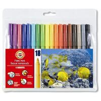 Фломастери Koh-i-Noor Fibre pens 1002, 18 colors, polyethylene (771002AH01TE)