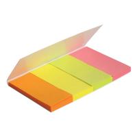 Стікер-закладка Axent Paper bookmark 4х20х50mm, 160шт, rectangles, neon colors mix (2445-01-А)