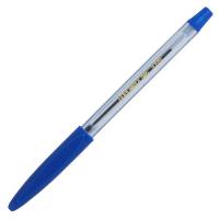 Ручка кулькова Buromax non-retractable JOBMAX, rubber grip, blue (BM.8100-01)
