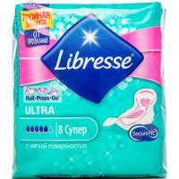 Гігієнічні прокладки Libresse Ultra Super Soft 8 шт (7322540388466)