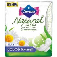 Гігієнічні прокладки Libresse Natural CareMaxi Goodnigth 7 шт (7322540611236)
