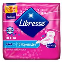 Гігієнічні прокладки Libresse Premium Ultra Normal Soft Deo 10 шт (7322540337938)