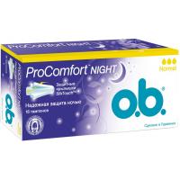 Тампони o.b. ProComfort с покрытием SilkTouch Night Normal 16 шт (3574661048277)
