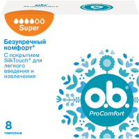 Тампони o.b. ProComfort Super 8 шт. (3574660234343)