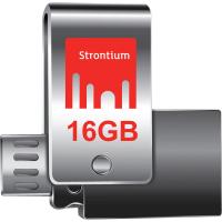 USB флеш накопичувач Strontium Flash 16GB Nitro Plus Silver OTG USB 3.0 (SR16GSLOTG1Z)