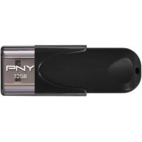 USB флеш накопичувач PNY flash 32GB Attache4 Black USB 2.0 (FD32GATT4-EF)