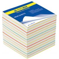 Папір для нотаток Buromax Rainbow JOBMAX 90х90х70мм, unglued (BM.2249)