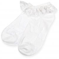 Шкарпетки Bross з мереживами білі (12023-1-3G-white)
