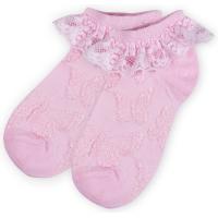 Шкарпетки Bross з мереживами рожеві (12023-1-3G-pink)