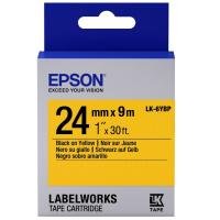 Стрічка для принтера етикеток Epson LK6YBP (C53S656005)