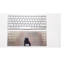 Клавіатура ноутбука Sony SVF14E (Fit 14E Series) серебро без рамки подсветка UA (A43811)