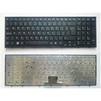 Клавіатура ноутбука Sony VPC-EB Series черная с черной рамкой UA (A43669)