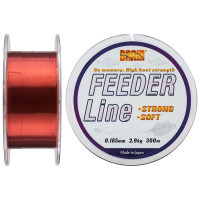 Волосінь Brain fishing Feeder 300 m 0,185 mm #1.2, 2.9 kg, 6.4 lb, ц.: copper (1858.70.01)