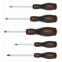 Набір викруток Neo Tools шліцева, 5 шт. (04-240)