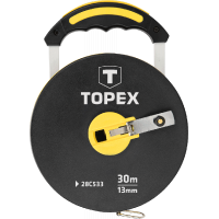 Рулетка Topex лента измерительная стекловолокно, 30 м (28C533)