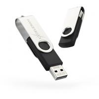 USB флеш накопичувач eXceleram 8GB P1 Series Silver/Black USB 2.0 (EXP1U2SIB08)