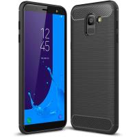 Чохол до мобільного телефона Laudtec для Samsung J6 2018/J600 Carbon Fiber (Black) (LT-J600F)