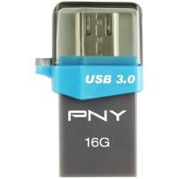 USB флеш накопичувач PNY flash 16GB Duo-Link OU3 USB 3.0/microUSB (FDI16GOTGOU3G-EF)