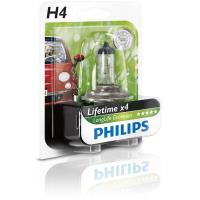 Автолампа Philips H4 LongLife EcoVision, 1шт (12342LLECOB1)